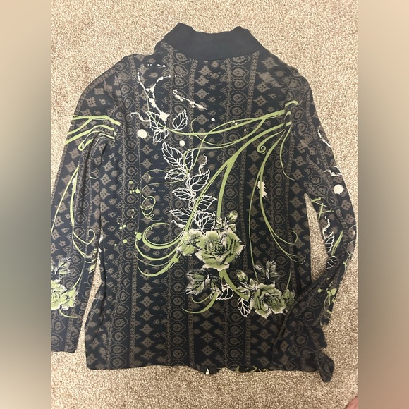 Vintage, y2k, Vanilla Sugar mock neck,Long Sleeve Top - Picture 3 of 3